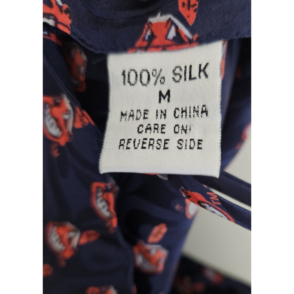 MINT Vtg Cleveland Indians Chief Wahoo 3pc 100% Silk Pajama Set Robe Cami NWOT M - Picture 6 of 9